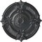 Ekena Millwork Attica Acanthus Leaf Ceiling Medallion (Fits Canopies up to 4 5/8"), 53 1/2"OD x 3 1/2"P, Pewter CM53ATPES - alternate 1